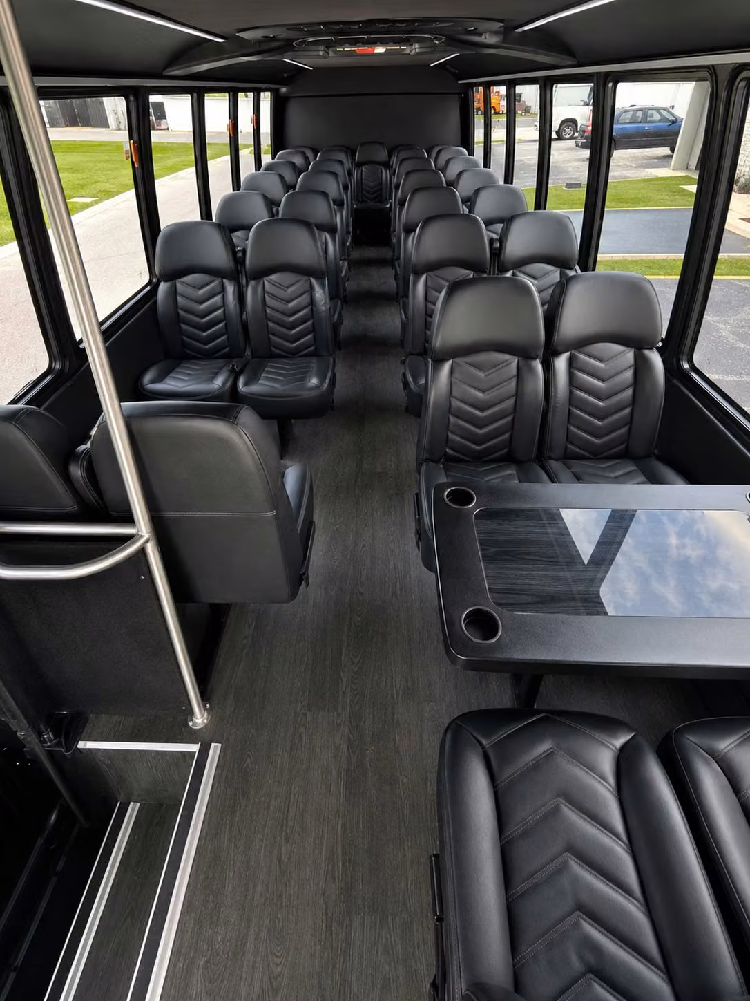 18 passenger minibus interior